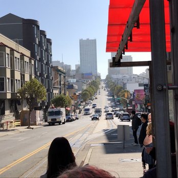 SFMTA - MUNI - Cable Cars - Looking east on California at Van Ness terminus - Cable Cars Near Me
