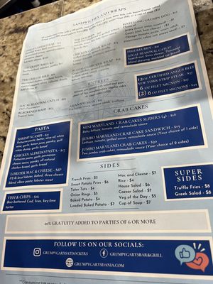 Menu photo 7 Grumpy Gary’s Dania Beach, FL