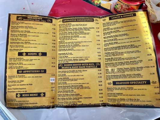 Menu photo 1 Monte Alban Restaurant Los Angeles, CA Menu photo 1 Monte Alban Restaurant Los Angeles, CA