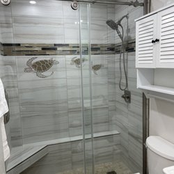 Hawaiian Carpet One Floor & Home - Our new tiled shower