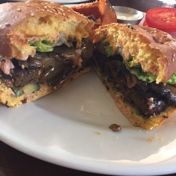 Veganized - Inside of the burger because true foodies need the inside view - Vegan Near Me - New Brunswick, New Jersey Veganized - Inside of the burger because true foodies need the inside view - Vegan Near Me - New Brunswick, New Jersey
