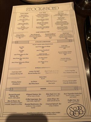 Menu photo 8 Stock & Bond Oklahoma City, OK