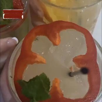Bardot - Bell Pepper Sours and an orange noire - New American Near Me - Claremont, California