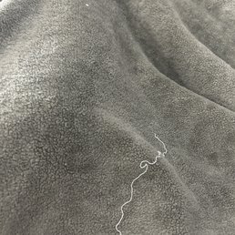 Dirty blanket photo, not sure the stains are clear