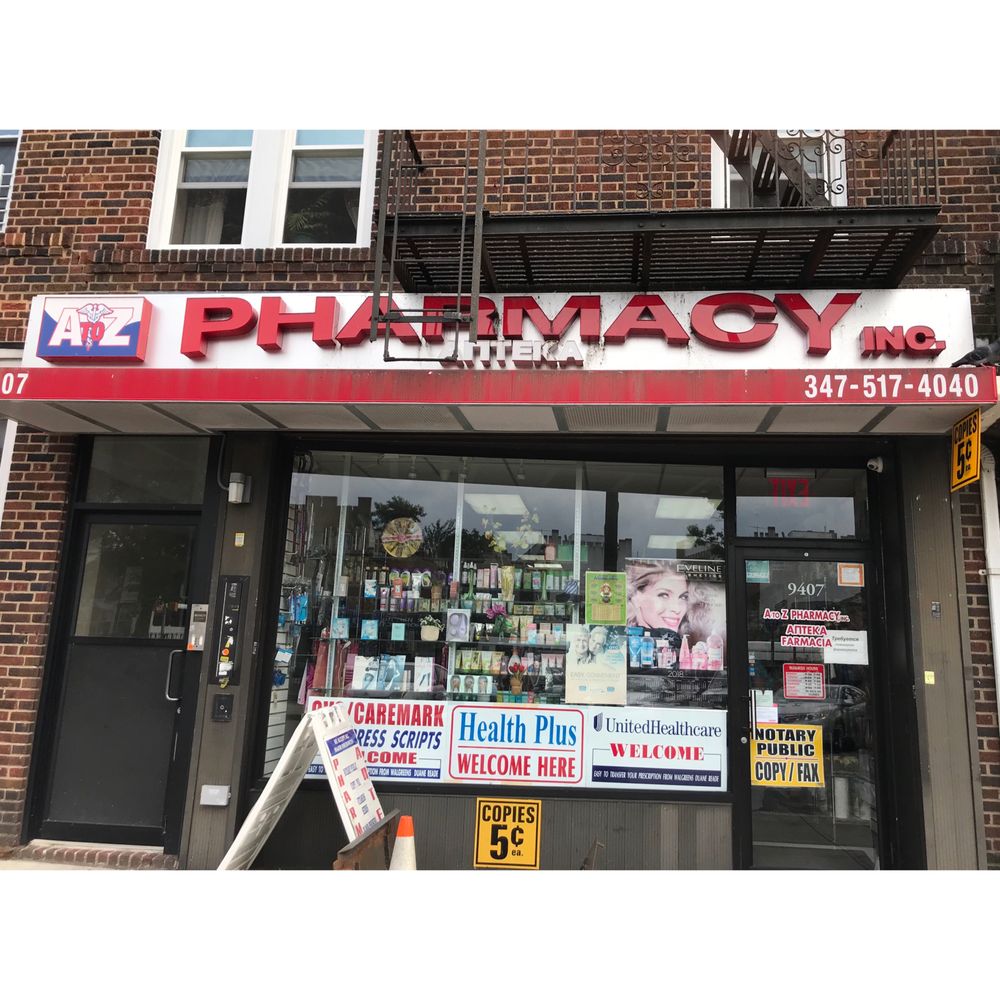 A TO Z PHARMACY Updated August 2024 9407 5th Ave, Brooklyn, New York Drugstores Phone