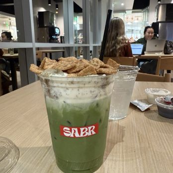 Sabr Coffee House - Cinnamon Toast Crunch matcha! THE BEST! - Coffee & Tea Near Me - Lake Forest, California Sabr Coffee House - Cinnamon Toast Crunch matcha! THE BEST! - Coffee & Tea Near Me - Lake Forest, California