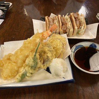 Fukagawa - Shrimp 2 Shrimps and Vegetable Tempura, sando - Japanese Near Me - Gardena, California