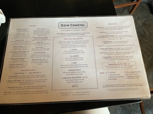 Menu photo 3 Goin' Coastal Canton, GA