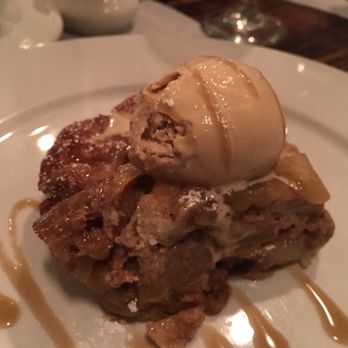 Melograno - Bread pudding with salty caramel ice cream - Italian Near Me - Philadelphia, Pennsylvania