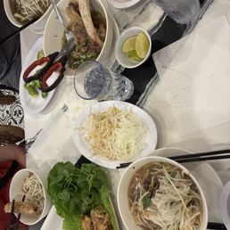 Our phos and egg rolls