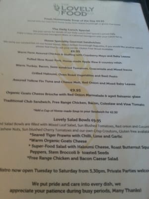 Menu photo 3 The Lovely Food Co Dublin, D