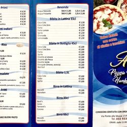 Ali Pizzeria Kebab - Menu