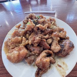 a plate of chicken and mushrooms a plate of chicken and mushrooms