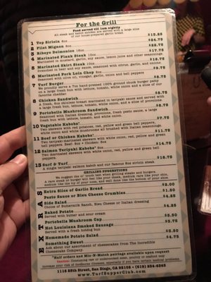 Menu photo 3 Turf Supper Club San Diego, CA Menu photo 3 Turf Supper Club San Diego, CA