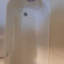 Unbelievably nasty tub. Sorry it is not in better focus.