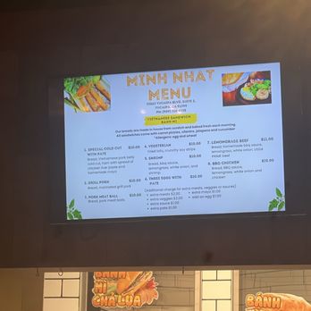 Bánh Mì Minh Nhat - Menu - Vietnamese Near Me - Yucaipa, California