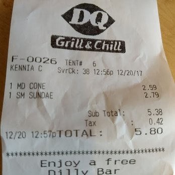 Dairy Queen Grill & Chill - Charged for small Sundae instead of ice cream cup. - Ice Cream & Frozen Yogurt Near Me - Yermo, California Dairy Queen Grill & Chill - Charged for small Sundae instead of ice cream cup. - Ice Cream & Frozen Yogurt Near Me - Yermo, California