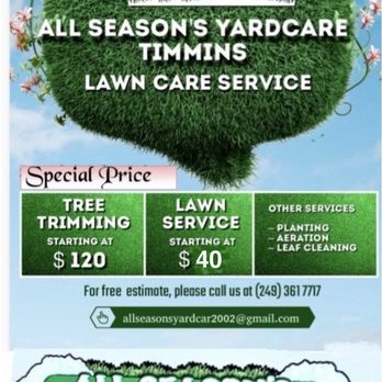 All Seasons Yardcare Timmins - All Season's Yard Care Timmins for your Lawn Care...... - Lawn Services Near Me - Timmins, Ontario All Seasons Yardcare Timmins - All Season's Yard Care Timmins for your Lawn Care...... - Lawn Services Near Me - Timmins, Ontario