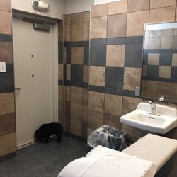 Sunoco - It's a huge, very clean, modern bathroom! Get KEY from counter. Door outside so I can take my dog in with me.