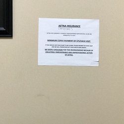 Psychiatric Solutions - Notice on wall of office