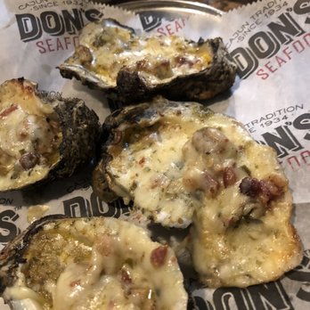 Dons Seafood - Lafayette - Broiled on the grill oysters with cheese and jalapeños. - Seafood Near Me - Lafayette, Louisiana Dons Seafood - Lafayette - Broiled on the grill oysters with cheese and jalapeños. - Seafood Near Me - Lafayette, Louisiana