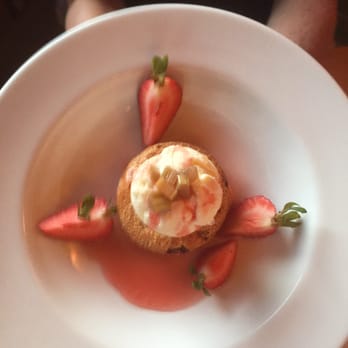 New Scenic Cafe - Rhubarb tart served with icecrem - New American Near Me - Duluth, Minnesota