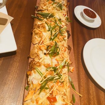 Seasons 52 - Lobster & Fresh Mozzarella Flatbread - New American Near Me - Plano, Texas Seasons 52 - Lobster & Fresh Mozzarella Flatbread - New American Near Me - Plano, Texas