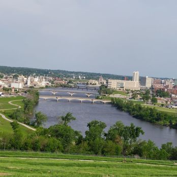 Mount Trashmore - View from hill - Hiking Near Me - Cedar Rapids, Iowa