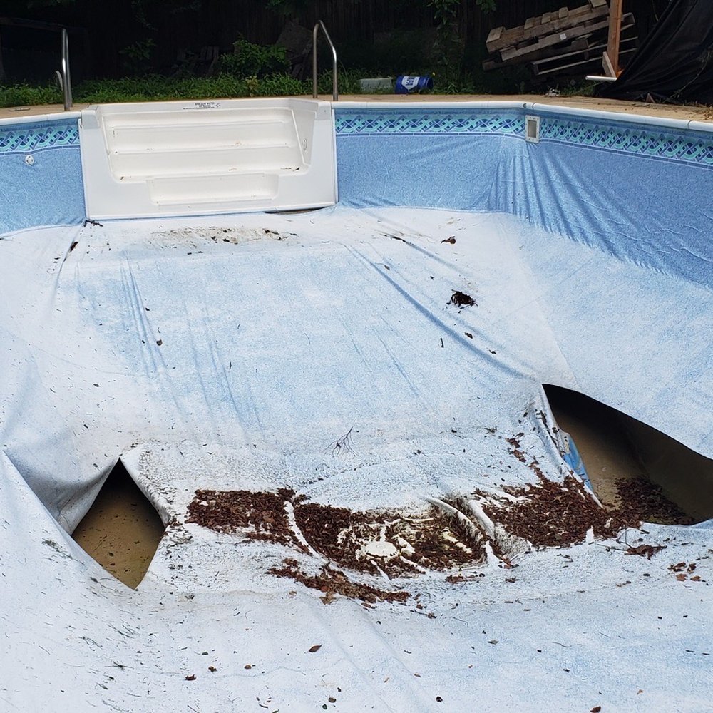 Gene Lilly Pools & Spas - Here are a couple of photos of the removal of the old pool liner and finished product. - Hot Tub & Pool Near Me - Pasadena, Maryland Gene Lilly Pools & Spas - Here are a couple of photos of the removal of the old pool liner and finished product. - Hot Tub & Pool Near Me - Pasadena, Maryland