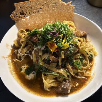 Mamajuana Cafe - Oxtail fettuccine. - Latin American Near Me - Houston, Texas Mamajuana Cafe - Oxtail fettuccine. - Latin American Near Me - Houston, Texas