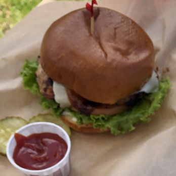 Padaro Beach Grill - Grilled Chicken Sandwich on a brioche bun - American Near Me - Carpinteria, California Padaro Beach Grill - Grilled Chicken Sandwich on a brioche bun - American Near Me - Carpinteria, California