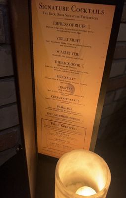 Menu photo 1 The Back Door Milwaukee, WI Menu photo 1 The Back Door Milwaukee, WI