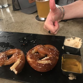 Les Cheneaux Distillers - Pretzels and beer cheese. - Distilleries Near Me - Cedarville, Michigan