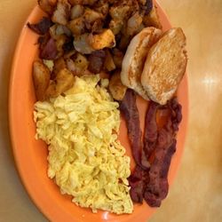 Traditional breakfast with a biscuit