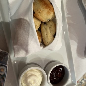 Kings' Carriage House - Scones with cream and jam - New American Near Me - New York, New York