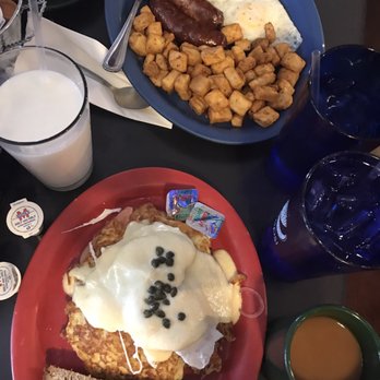 Keltic Kitchen - Potato cake salmon benny & wild boar sausage special - Breakfast & Brunch Near Me - West Yarmouth, Massachusetts