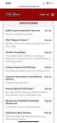 Menu photo 2 The Bistro at Marshdale Evergreen, CO Menu photo 2 The Bistro at Marshdale Evergreen, CO