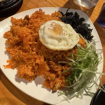 Pocha K - Santa Clara - Kimchi and Pork Fried Rice ($14) - Korean Near Me - Santa Clara, California Pocha K - Santa Clara - Kimchi and Pork Fried Rice ($14) - Korean Near Me - Santa Clara, California
