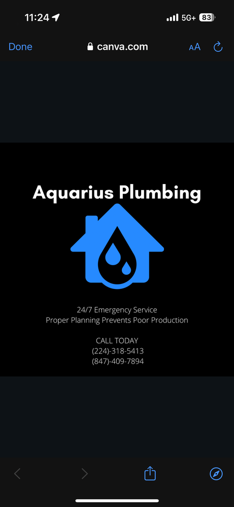 Slide of Aquarius Plumbing