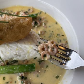 The Seafood Ristorante - Tiny dwarf shrimp in the sauce for halibut - Seafood Near Me - St Andrews, FIF The Seafood Ristorante - Tiny dwarf shrimp in the sauce for halibut - Seafood Near Me - St Andrews, FIF