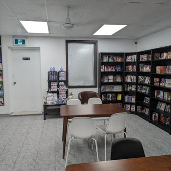 The One-Shot Manga Cafe - Back of Manga Library - Themed Cafes Near Me - Toronto, Ontario