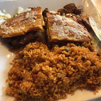 Jibarito's on Harlem - Steak Jibarito with Arroz con Gandules - Puerto Rican Near Me - Chicago, Illinois