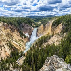 Yellowstone Adventure Moto - Yellowstone National Park - Lower Falls location. This is one attraction you can experience