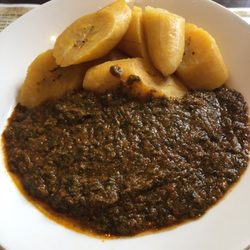 Sweet Handz - Palava sauce with boiled plantain