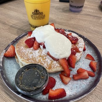 Aloha Stacks - Strawberry pancakes - Breakfast & Brunch Near Me - Whittier, California Aloha Stacks - Strawberry pancakes - Breakfast & Brunch Near Me - Whittier, California