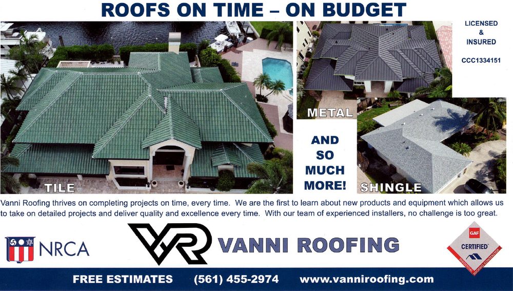 Slide of Vanni Roofing