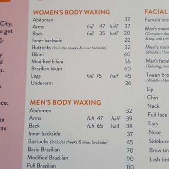 Waxing The City - Menu prices - Waxing Near Me - Rockaway, New Jersey Waxing The City - Menu prices - Waxing Near Me - Rockaway, New Jersey