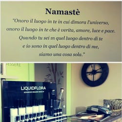 Namasté - Ancient sanskrit saying "I honor the place in you". Was too long to write down here... Google it!!!