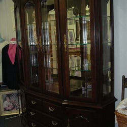 The Heart of Spokane - A stunning hutch waits to grace someones dinning room.