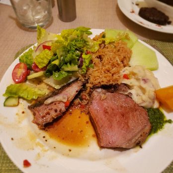 Encore Boston Harbor - Prime rib, salad, mashed, rice all delicious - Resorts Near Me - Everett, Massachusetts